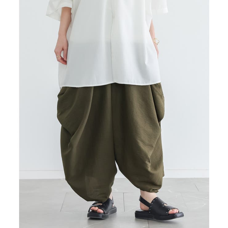 カーキ | n'OrLABEL変形バルーンサルエルパンツ  | osharewalker
