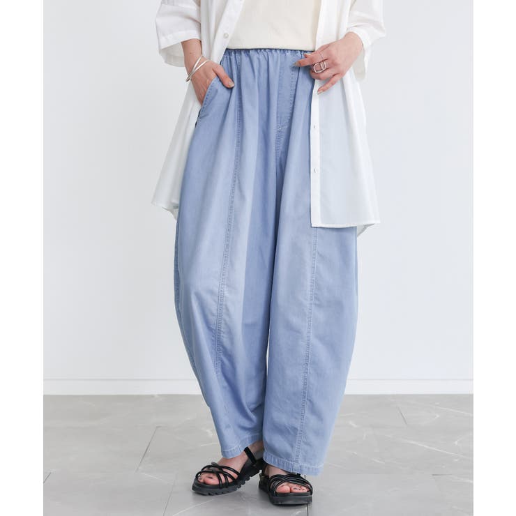 ライトブルー | n'OrLABEL選べる着丈カーブデニムパンツ  | osharewalker