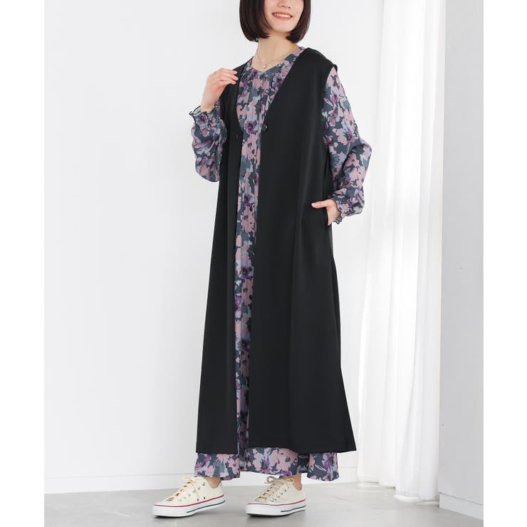 ブラック | n'OrLABELロングポンチジレ  | osharewalker