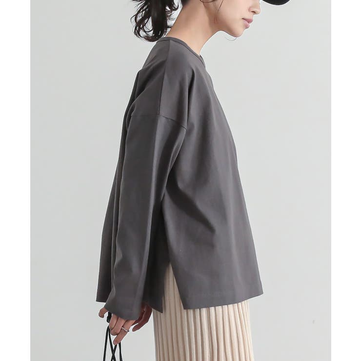 チャコール | n'OrLABELバスクコットンロンT | osharewalker