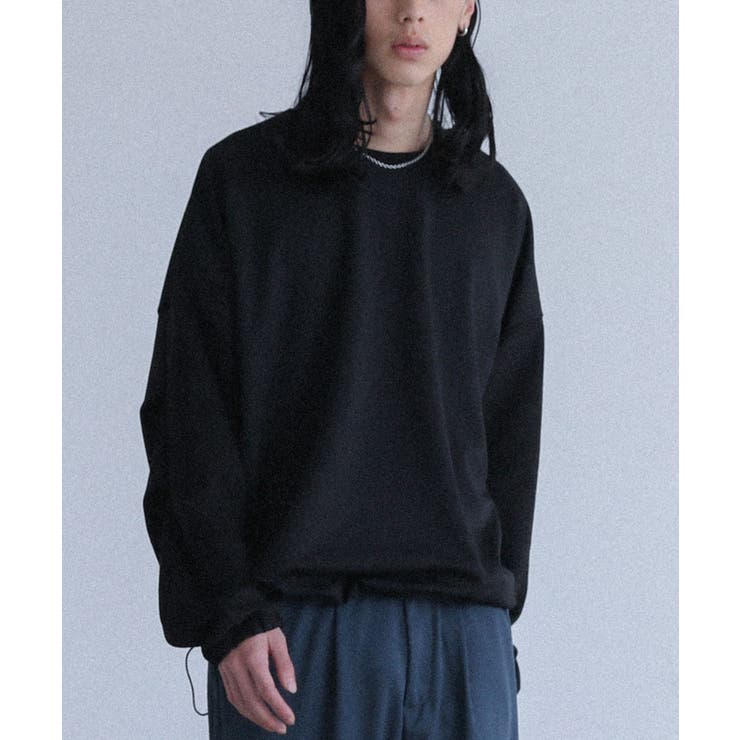 ブラック | MDRポンチ袖スエードプルオーバー  | osharewalker【MEN】