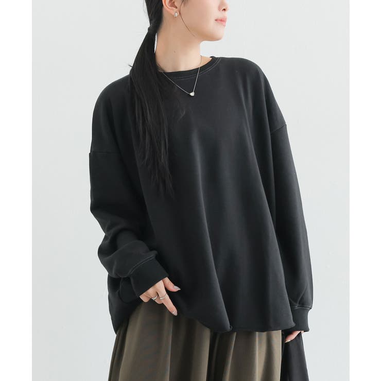 ブラック | n'OrLABEL裏毛カットオフスウェット  | osharewalker