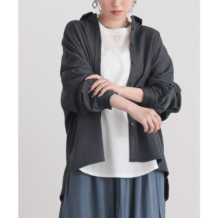 ブラック | n'OrLABELストライプカットソーシャツ  | osharewalker