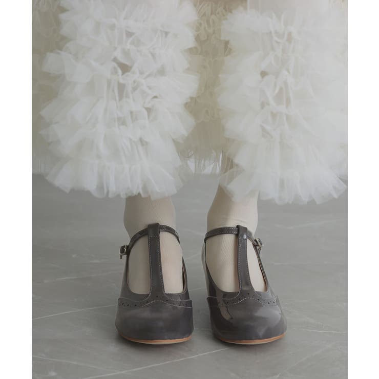 グレー(3) | somari imagination Tストラップパンプス  | osharewalker