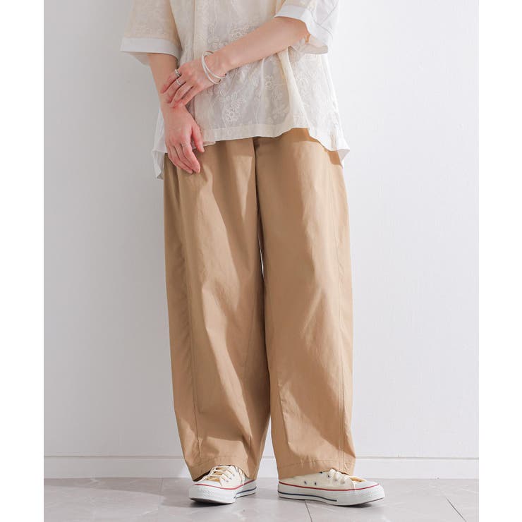 ベージュ | n'OrLABEL汗じみ防止イージーバックタックパンツ | osharewalker