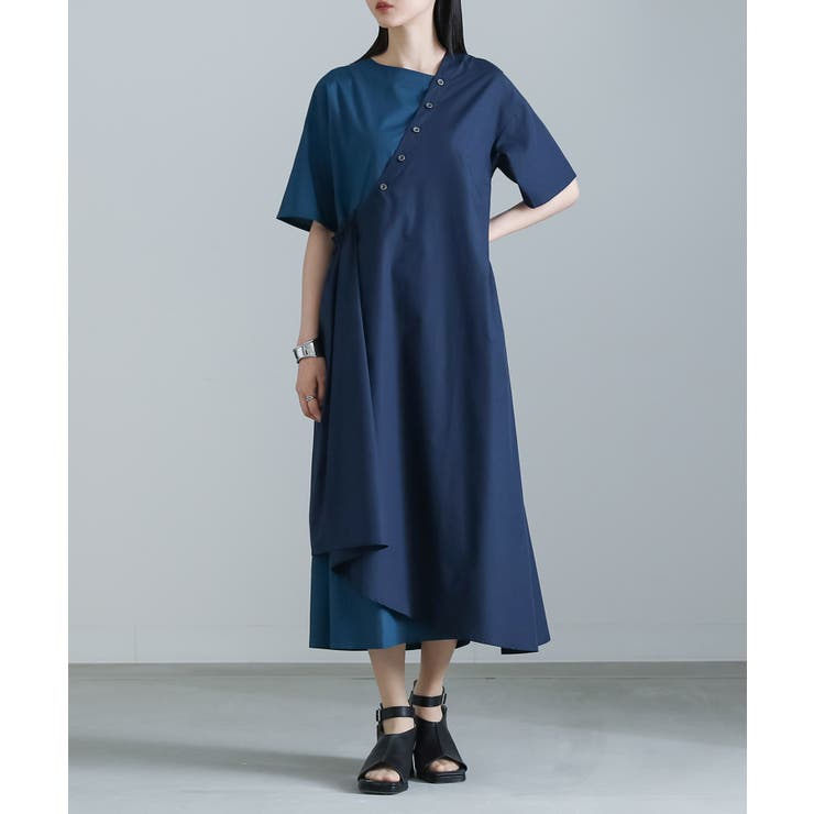 美品Theory Projectセオリー限定色シルクパープルアシンメトリーワンピ 美品Theory Projectセオリー限定色シルクパープルアシンメトリー