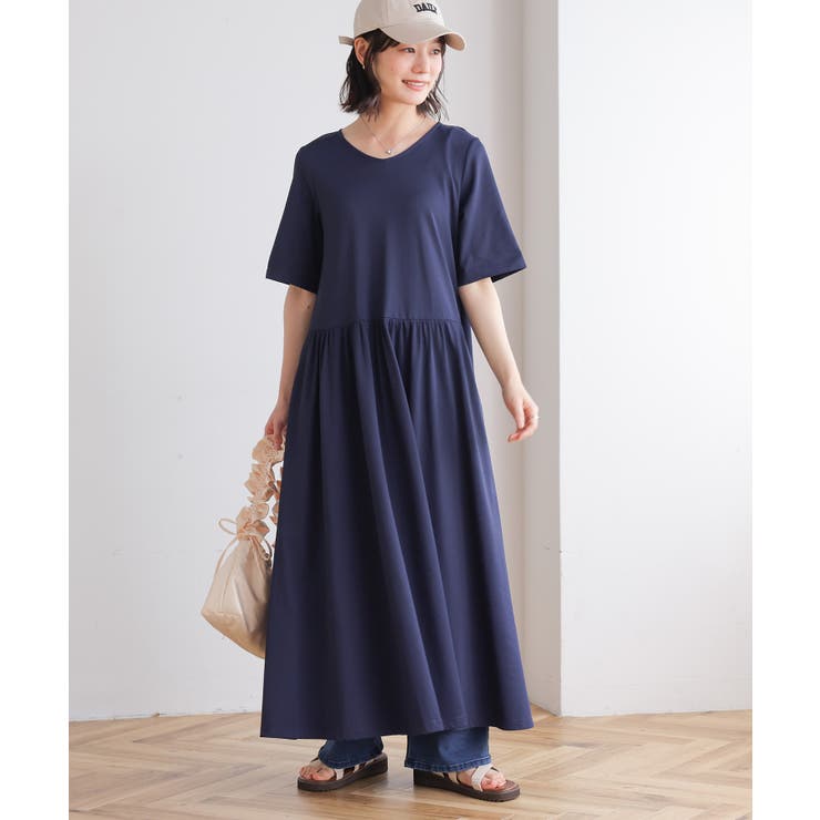 ネイビー | n'OrLABELバックデザインワンピース  | osharewalker