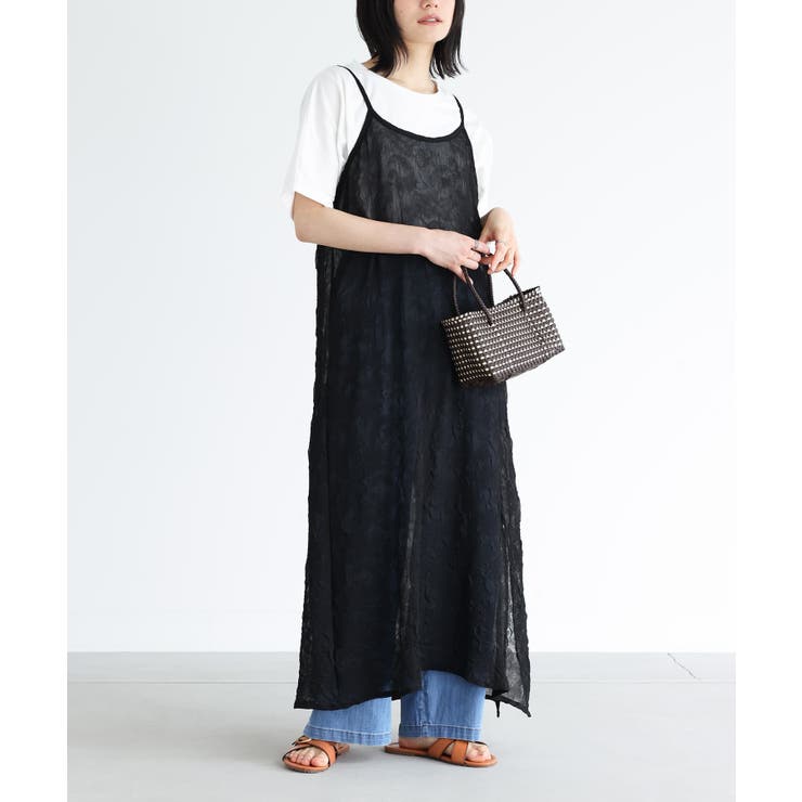 n'OrLABEL冷感Tシャツ＆キャミワンピセット[品番：MITW0017413