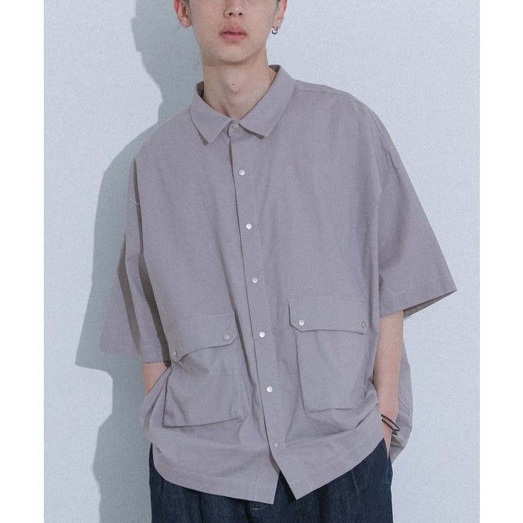チャコール | MDRパッチポケットワークシャツ | osharewalker【MEN】