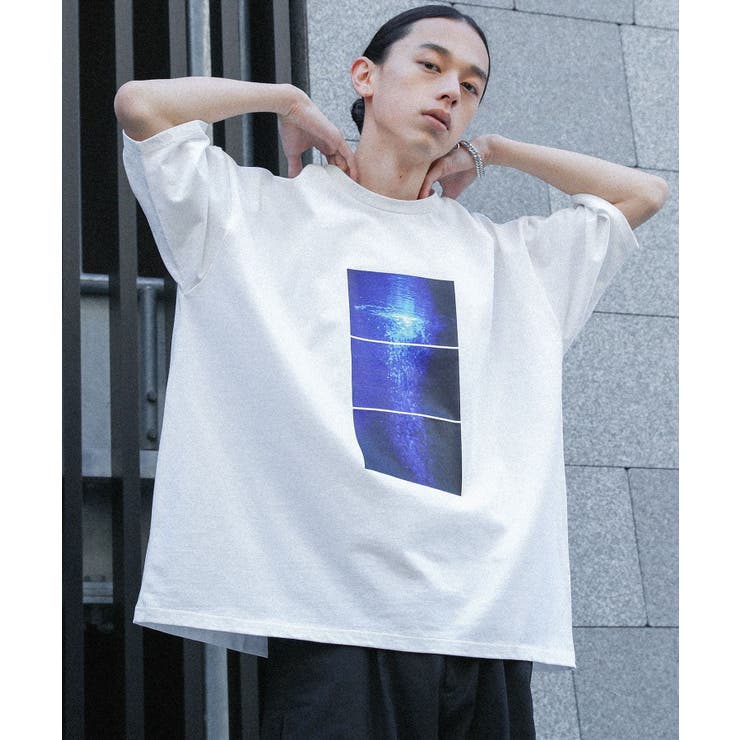 ホワイト系５ | MDRマルチプリント柄半袖Ｔシャツ | osharewalker【MEN】