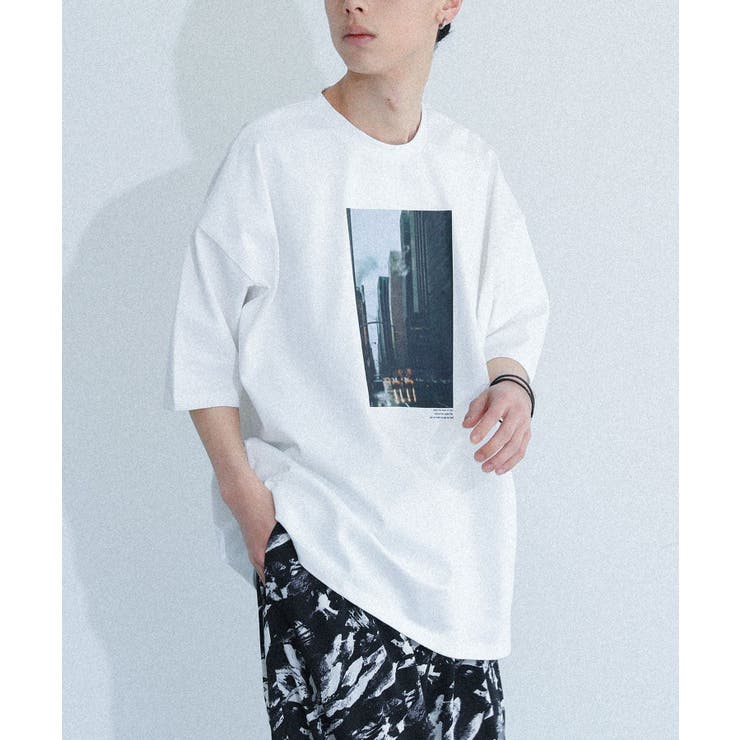 ホワイト系６ | MDRマルチプリント柄半袖Ｔシャツ | osharewalker【MEN】