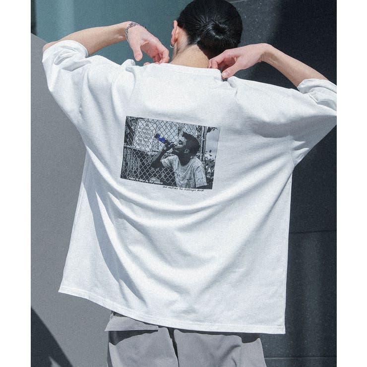 ホワイト系８ | MDRマルチプリント柄半袖Ｔシャツ | osharewalker【MEN】