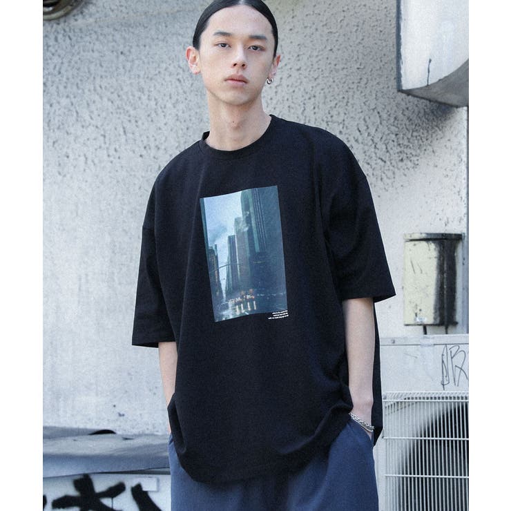 ブラック系６ | MDRマルチプリント柄半袖Ｔシャツ | osharewalker【MEN】