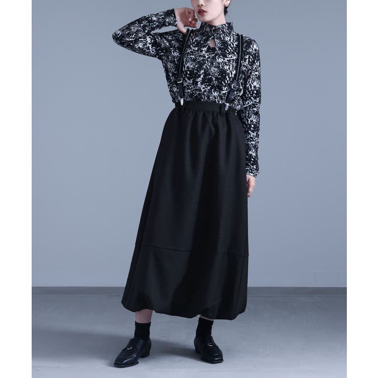 kOhAKUサスペンダー付きバルーンスカート[品番：MITW0017500