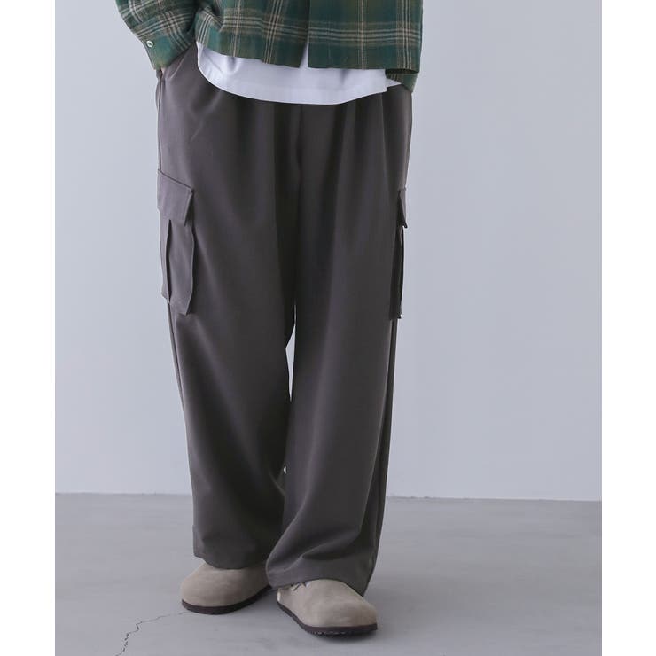 n'OrLABELメンズストレートカーゴパンツ[品番：MITW0017554