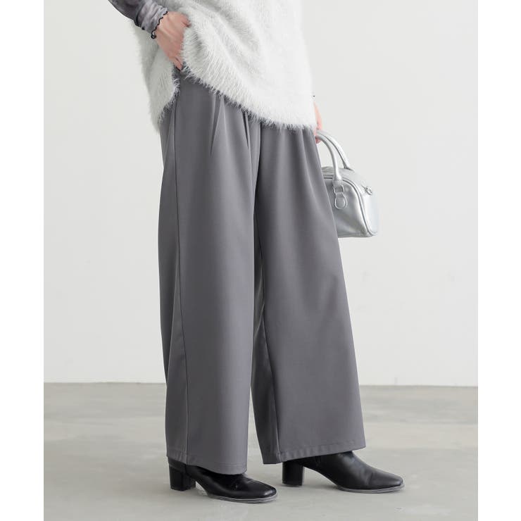 チャコール | n'OrLABELカラースラックスパンツ  | osharewalker