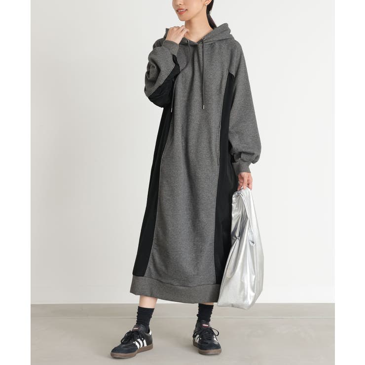 nananamoe オーバーサイズ トレーナー ワンピース レディース