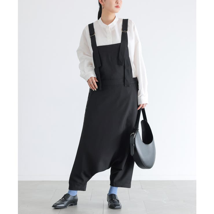 ブラック | n'OrLABELサルエルサロペット  | osharewalker