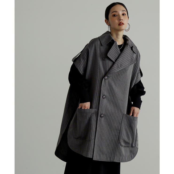 グレー | n'OrLABELケープコート  | osharewalker