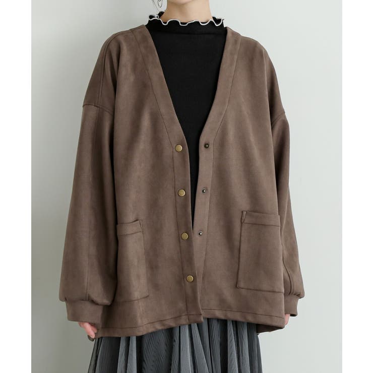 モカ | n'OrLABELスエードポンチドルマンカーディガン  | osharewalker