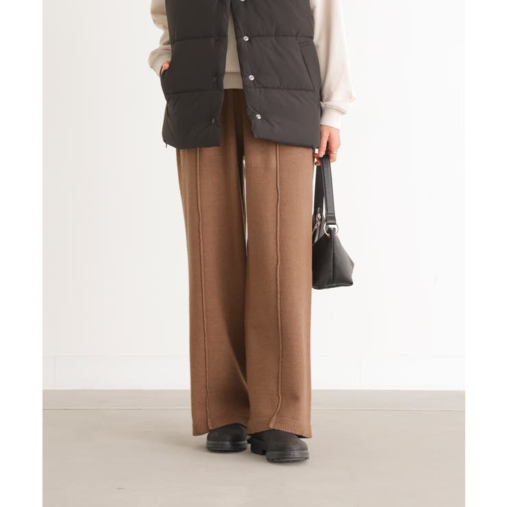 ブラウン | n'OrLABELニットパンツ  | osharewalker