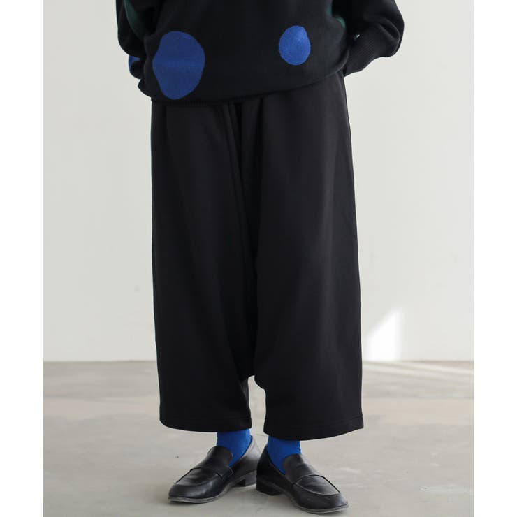 ブラック | n'OrLABEL裏シャギーサルエルパンツ  | osharewalker