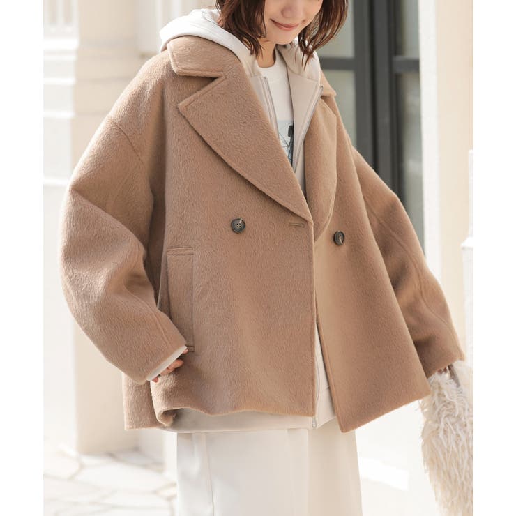 ベージュ | n'OrLABELコクーンスリーブコート  | osharewalker