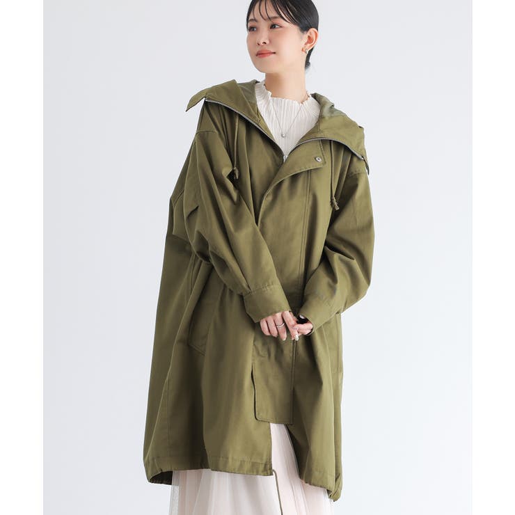 カーキ | n'OrLABELハーフネックモッズコート  | osharewalker