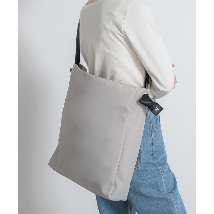 ライトグレー | n'OrLABELノットデザイントートバッグ  | osharewalker