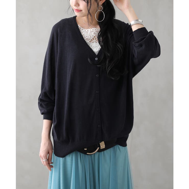 n'OrLABEL涼ニットUVドルマンカーディガン[品番：MITW0015083