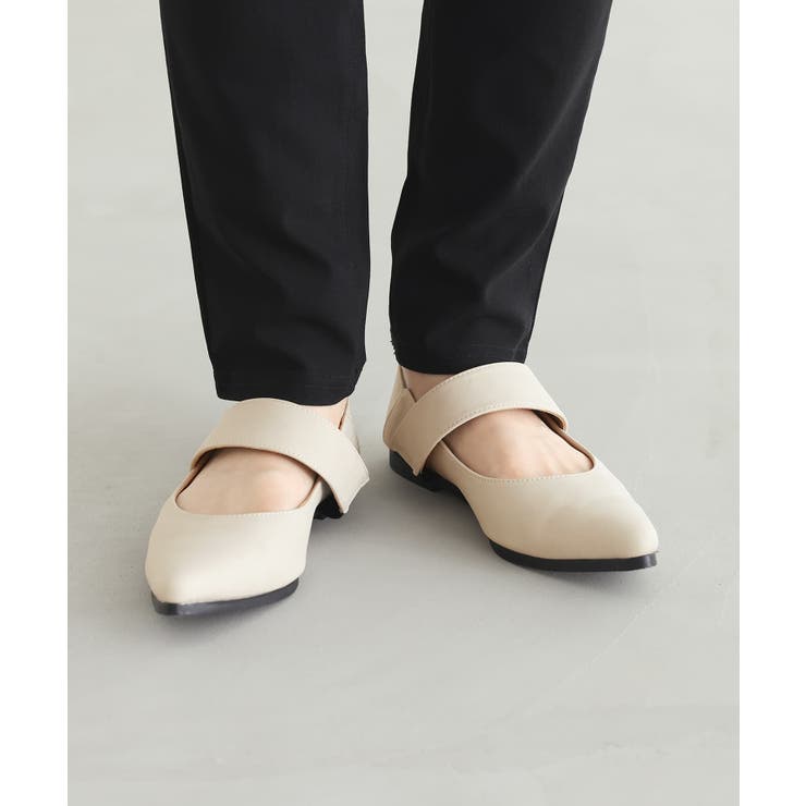 グレイッシュアイボリー(3) | n'OrLABEL走れるベルトストラップパンプス  | osharewalker