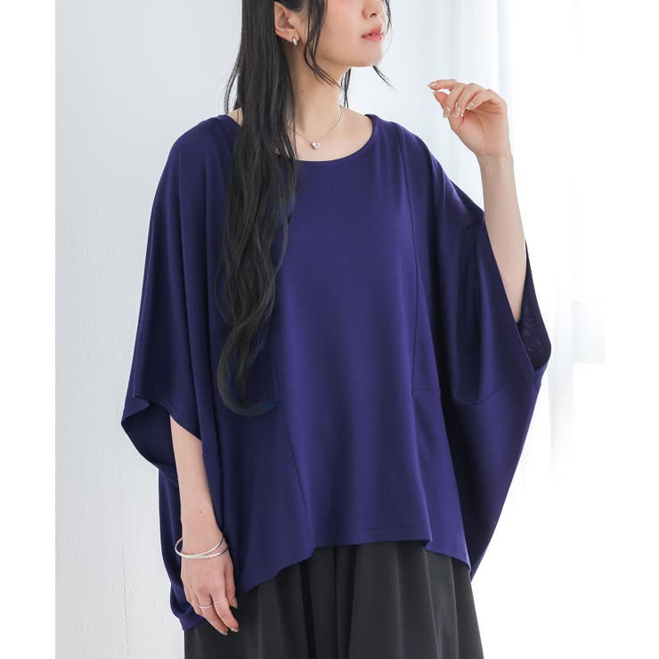 ブルー系１ | n'OrLABELニュアンス着回しドルマンカットソー | osharewalker