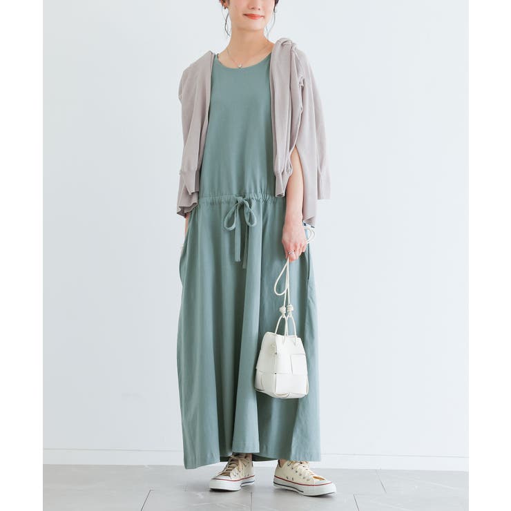 スモーキーミント | n'OrLABEL洗練シンプルロングワンピース  | osharewalker