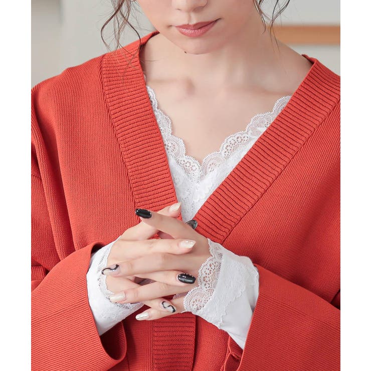 オフホワイト(17) | n'OrLABEL2wayデザインレースロンT | osharewalker