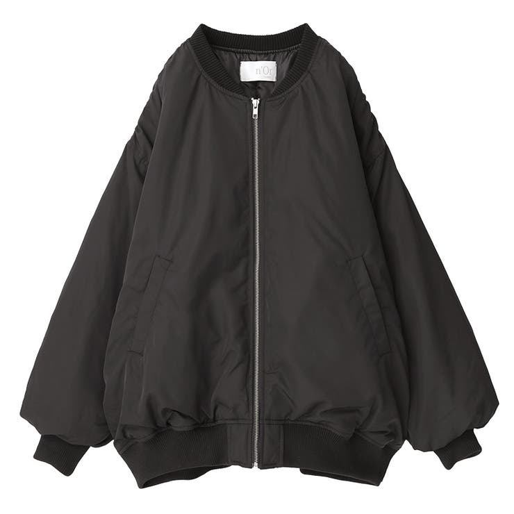 n'OrLABELシャーリングデザインMA-1ジャケット[品番：MITW0016277