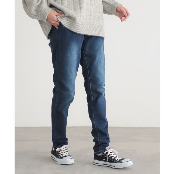 インディゴ | n'OrLABELパウダー裏起毛デニムレギパン  | osharewalker