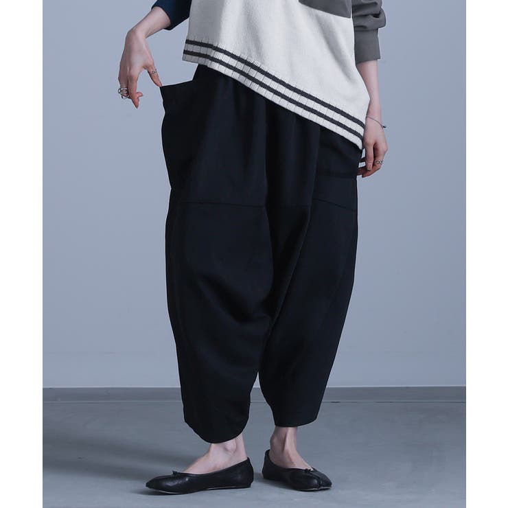 kOhAKU変形ドレープサルエルパンツ [品番：MITW0015209