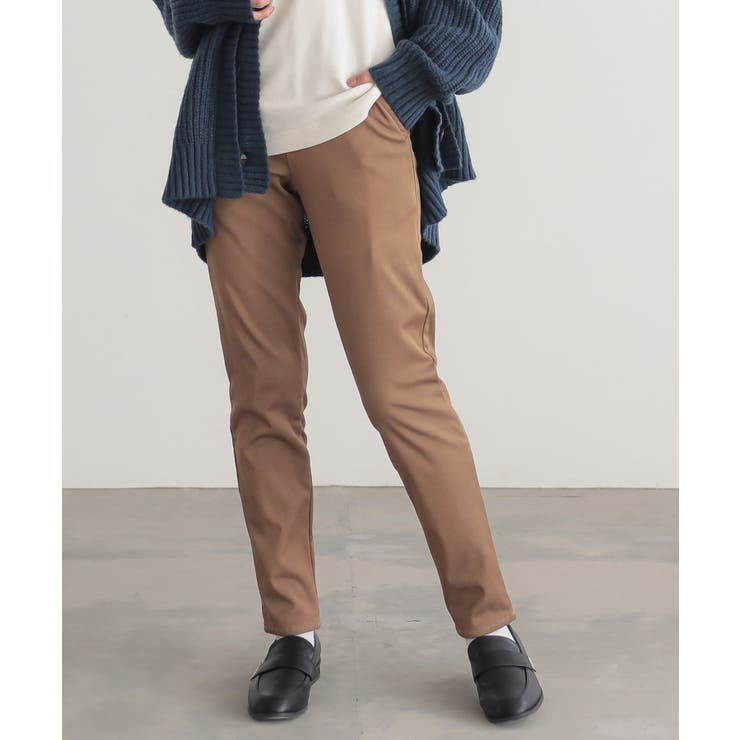 モカベージュ | n'OrLABEL裏ベロアストレッチレギパン  | osharewalker