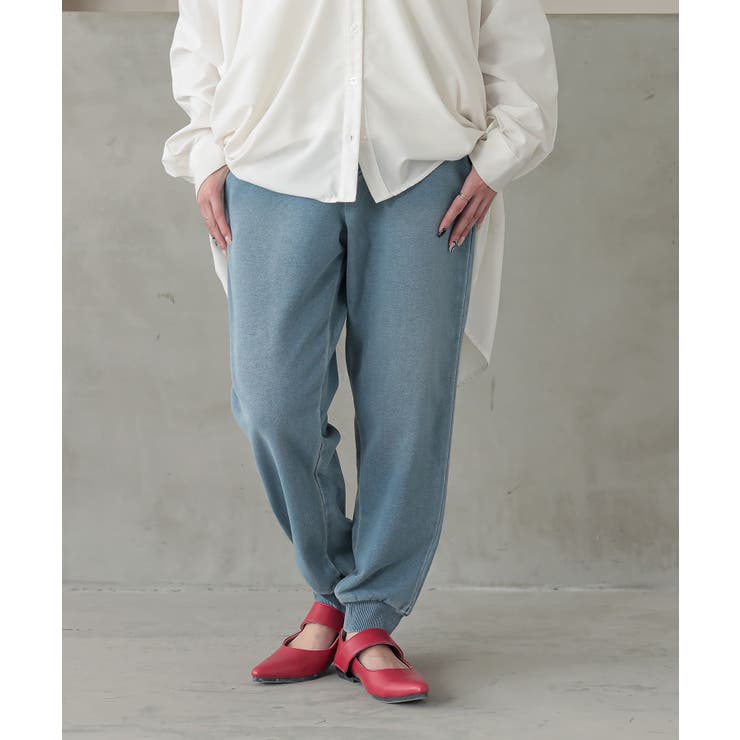 ヴィンテージブルー | n'OrLABELカットデニムジョガーパンツ  | osharewalker