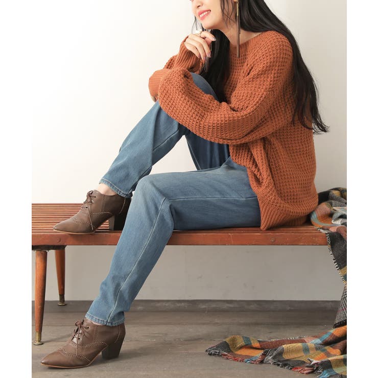 ヴィンテージブルー | n'OrLABEL裏ベロアデニムレギパン | osharewalker