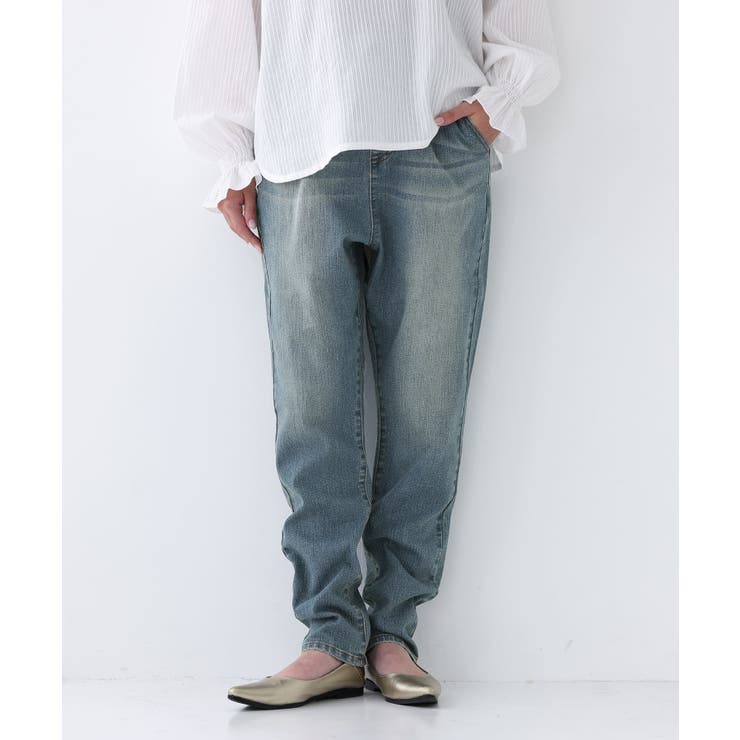 ヴィンテージブルー | n'OrLABELサルエル風デニムレギパン  | osharewalker