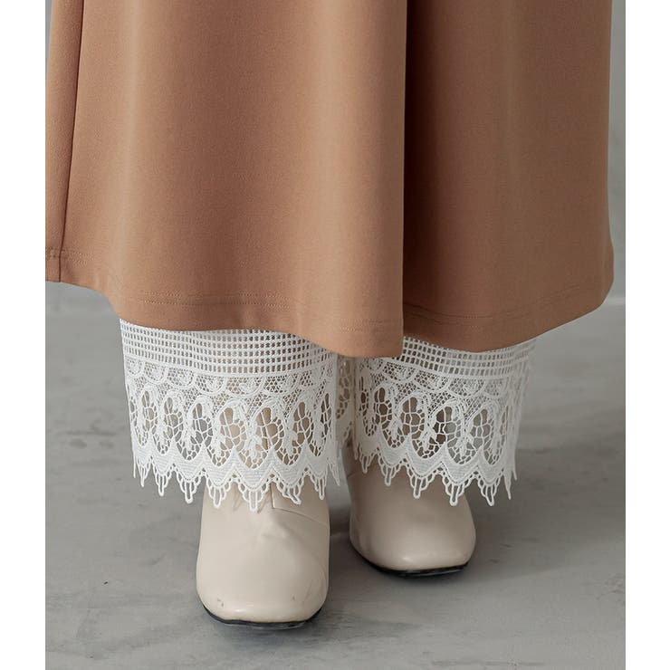 アイボリー | n'OrLABEL裾レース裏起毛ペチパンツ | osharewalker