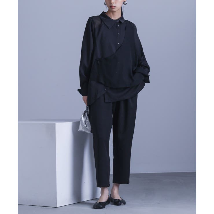 ブラック | kOhAKUシフォンジレデザインセットアップ  | osharewalker