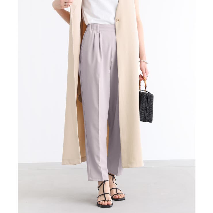 ライトグレー | n'OrLABEL接触冷感センタープレステーパードカラーパンツ | osharewalker