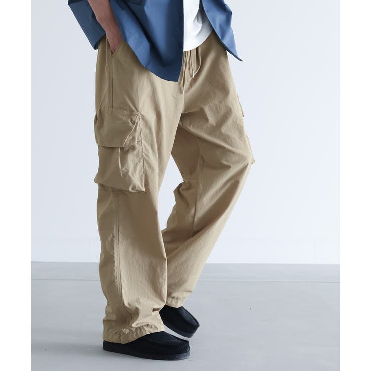 ohotoro ナイロンカーゴパンツ　アイボリー 即日配送 OHOTORO オオトロ Nylon Cargo Pants ナイロンカーゴ