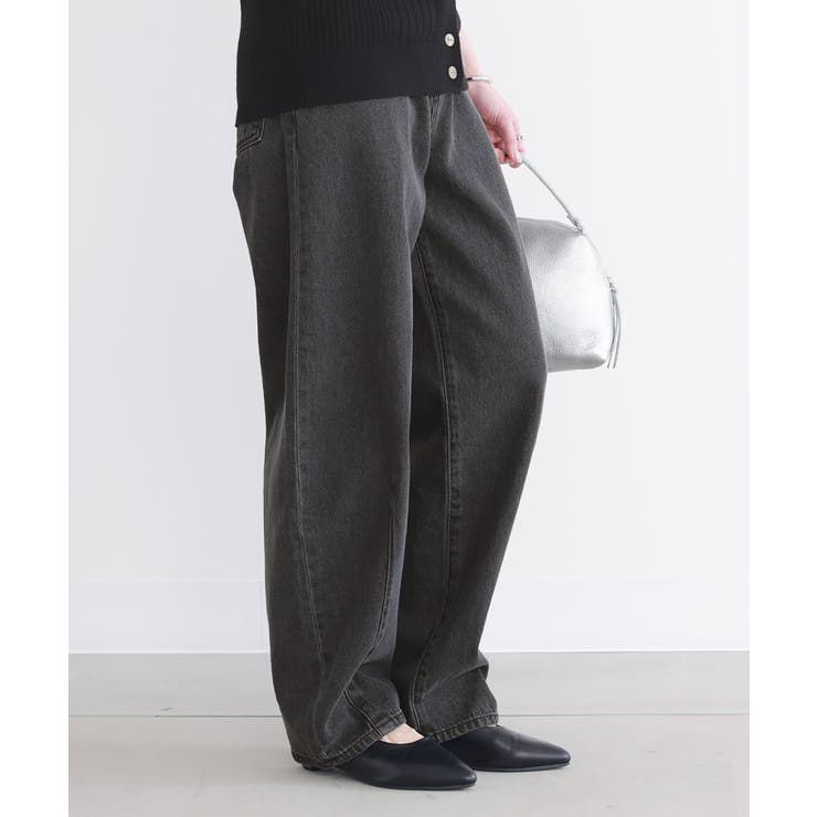 ウォッシュブラック | n'OrLABELカーブシルエットデニム  | osharewalker