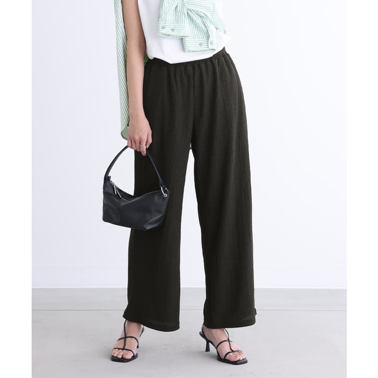 ブラック | n'OrLABELイージーケアストレートパンツ | osharewalker