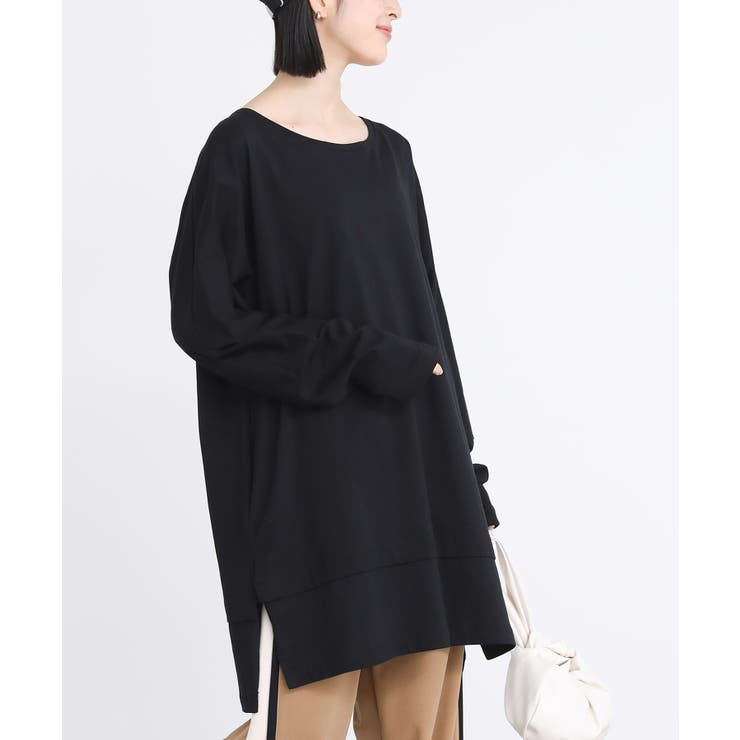 ブラック | n'OrLABEL万能リラックス風合いカットソー  | osharewalker