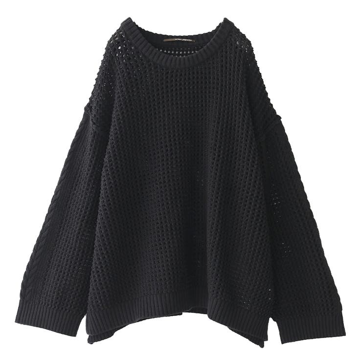 ケーブル切替メッシュニット[品番：MITW0015042]｜osharewalker
