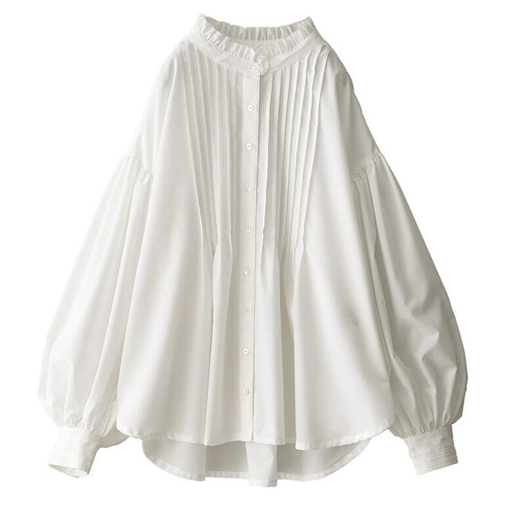 大阪店舗 Somari Imaginationボリューム袖ピンタックブラウス オンラインストア買 Freshnuts Gr